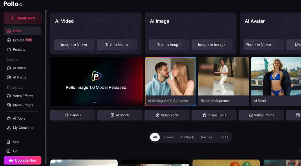 Pollo AI – A One-stop AI Image and Video Creation Platform
