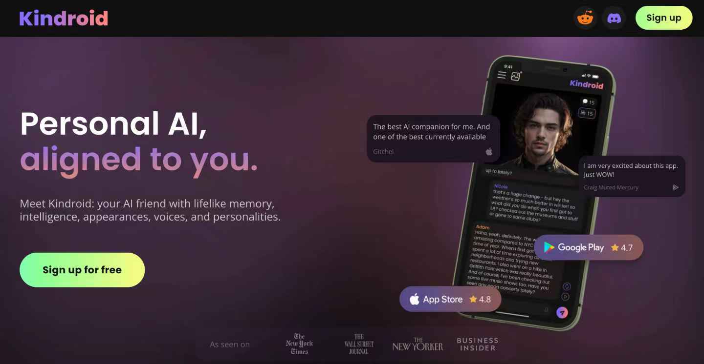 Kindroid - Your Personal AI Companion & Smart Partner