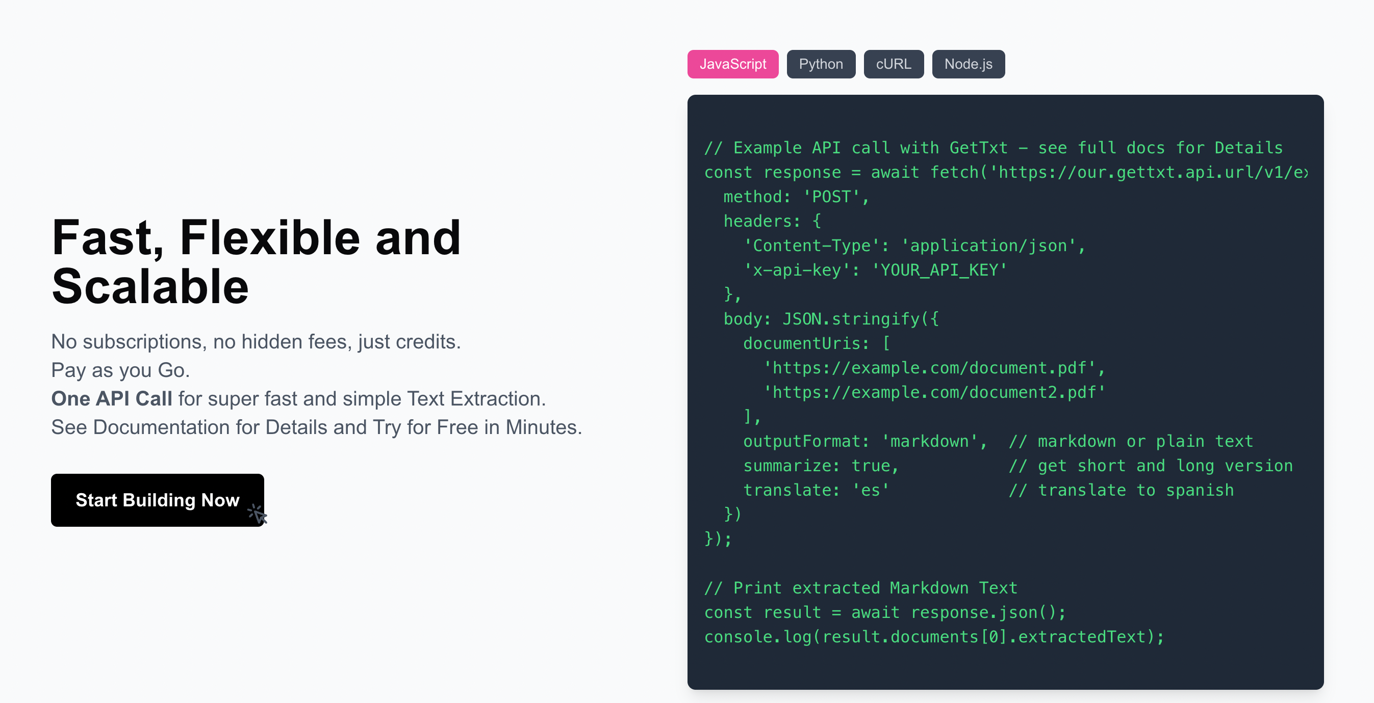 getTxt.AI – AI Smart Text Extraction Tool