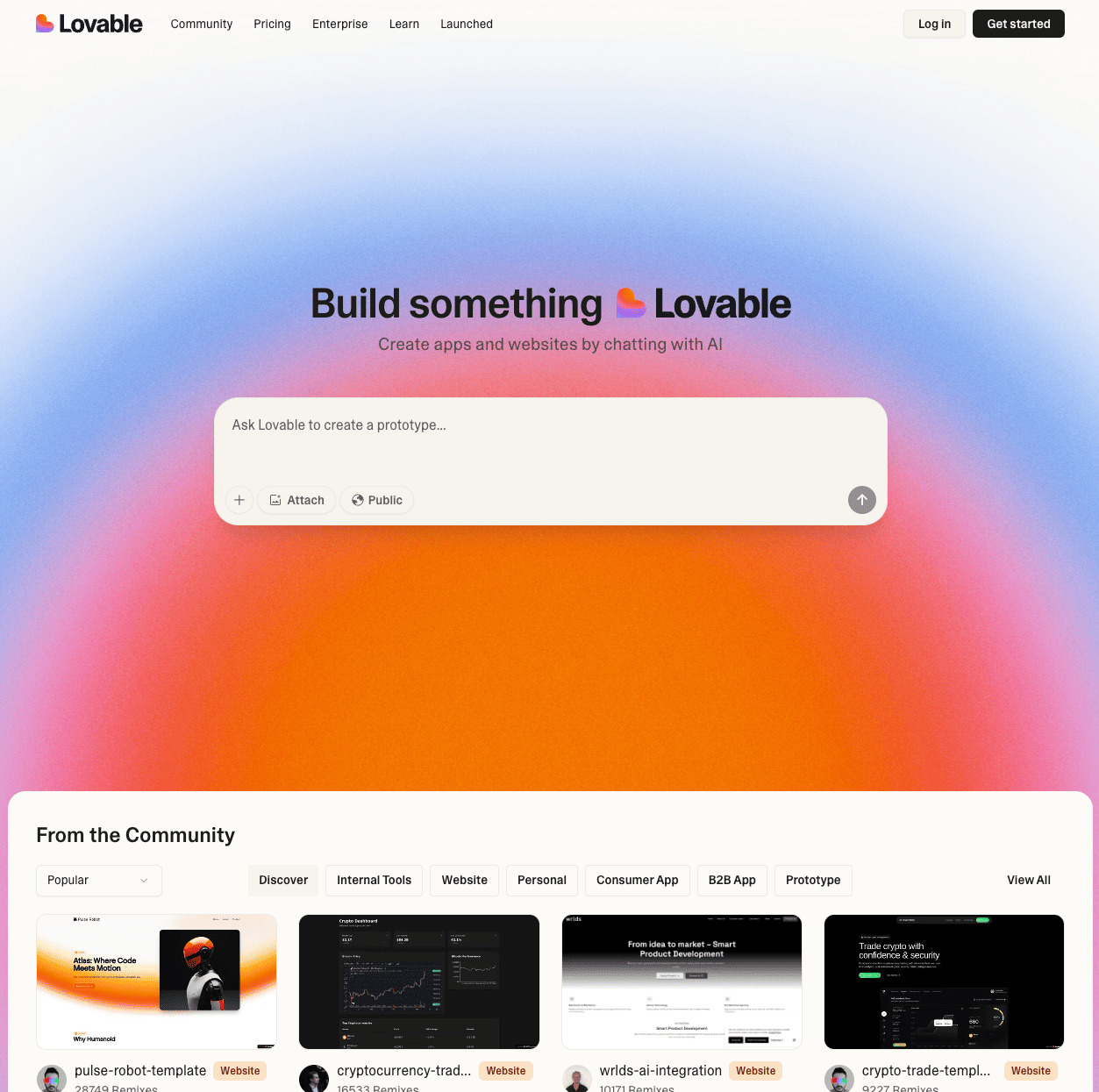 Lovable: AI Platform for Websites & Apps