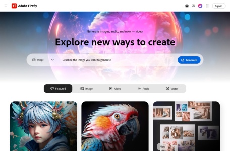 Adobe Firefly – Powerful creative generative AI that turns your imagination into reality.