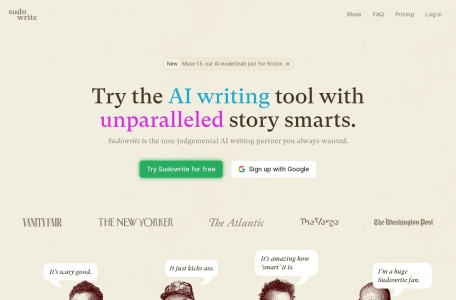 Sudowrite – AI Assistant for Creative Writing