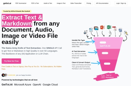 getTxt.AI - AI Smart Text Extraction Tool