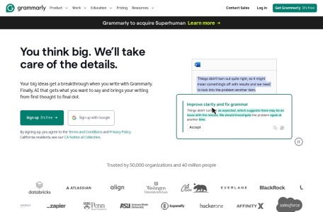 Grammarly AI – AI Writing Assistant for Students & Academics