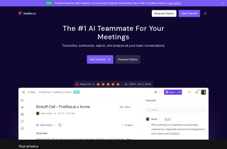 Fireflies.ai – AI Meeting Assistant & Notetaker