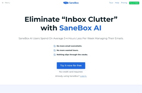 SaneBox – AI-Powered Email Management & Inbox Cleaner
