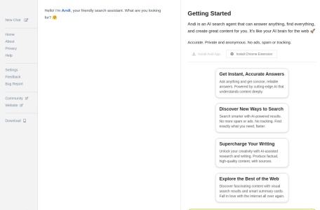 Andisearch – AI-Powered Conversational Search Engine