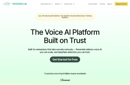 Resemble AI – AI Voice Cloning & Generation