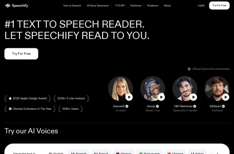 Speechify – AI Text to Speech Reader & Audiobooks