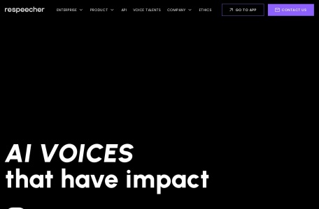 Respeecher – AI Voice Cloning for Professional Media